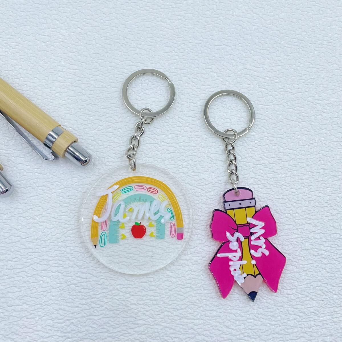 Acrylic Pencil Keychain