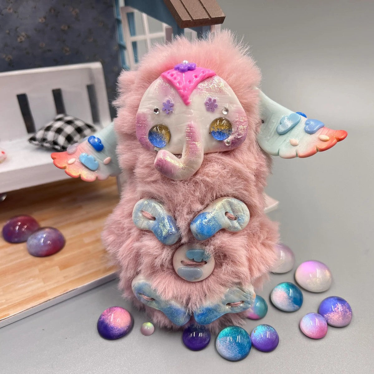 Handmade Fantasy Elephant Plush