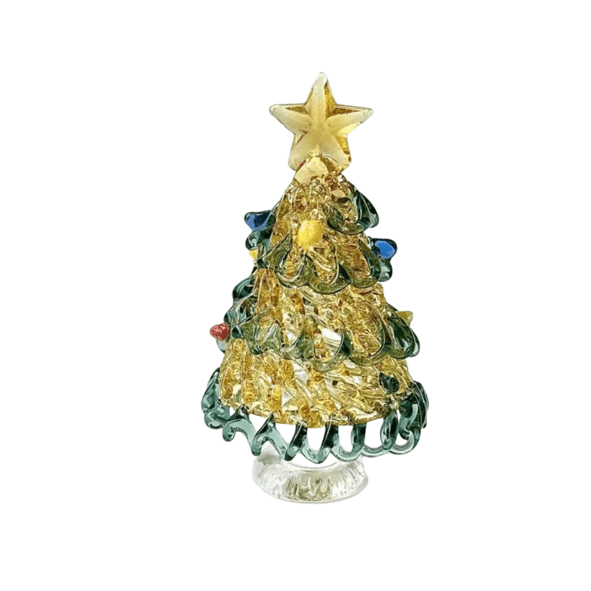 art glass christmas tree