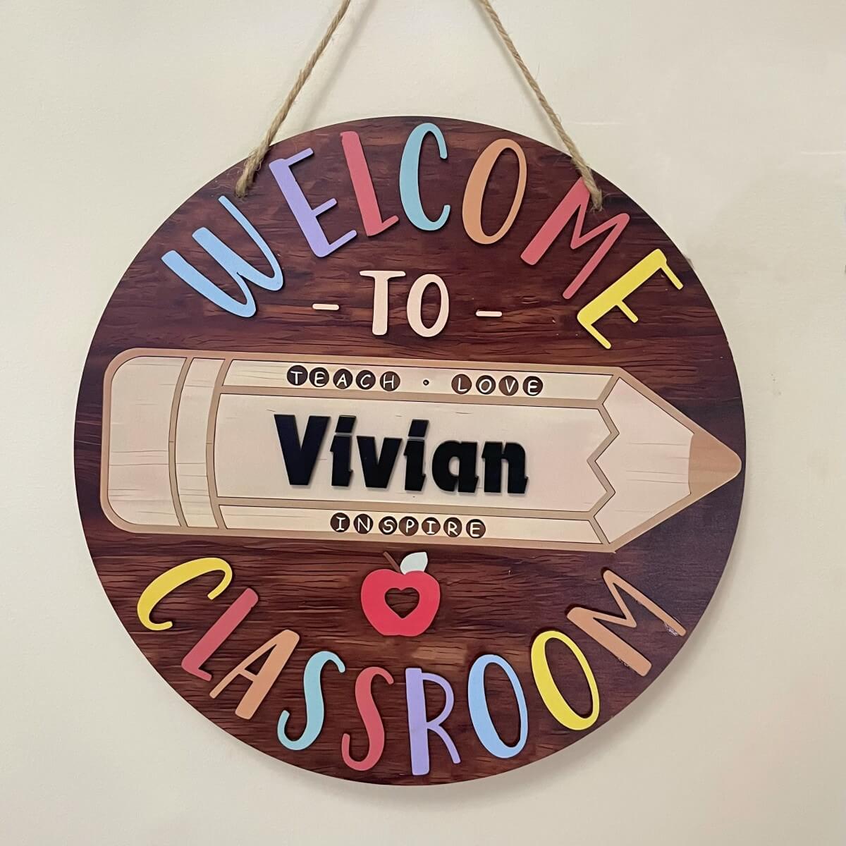 cute teacher door signs