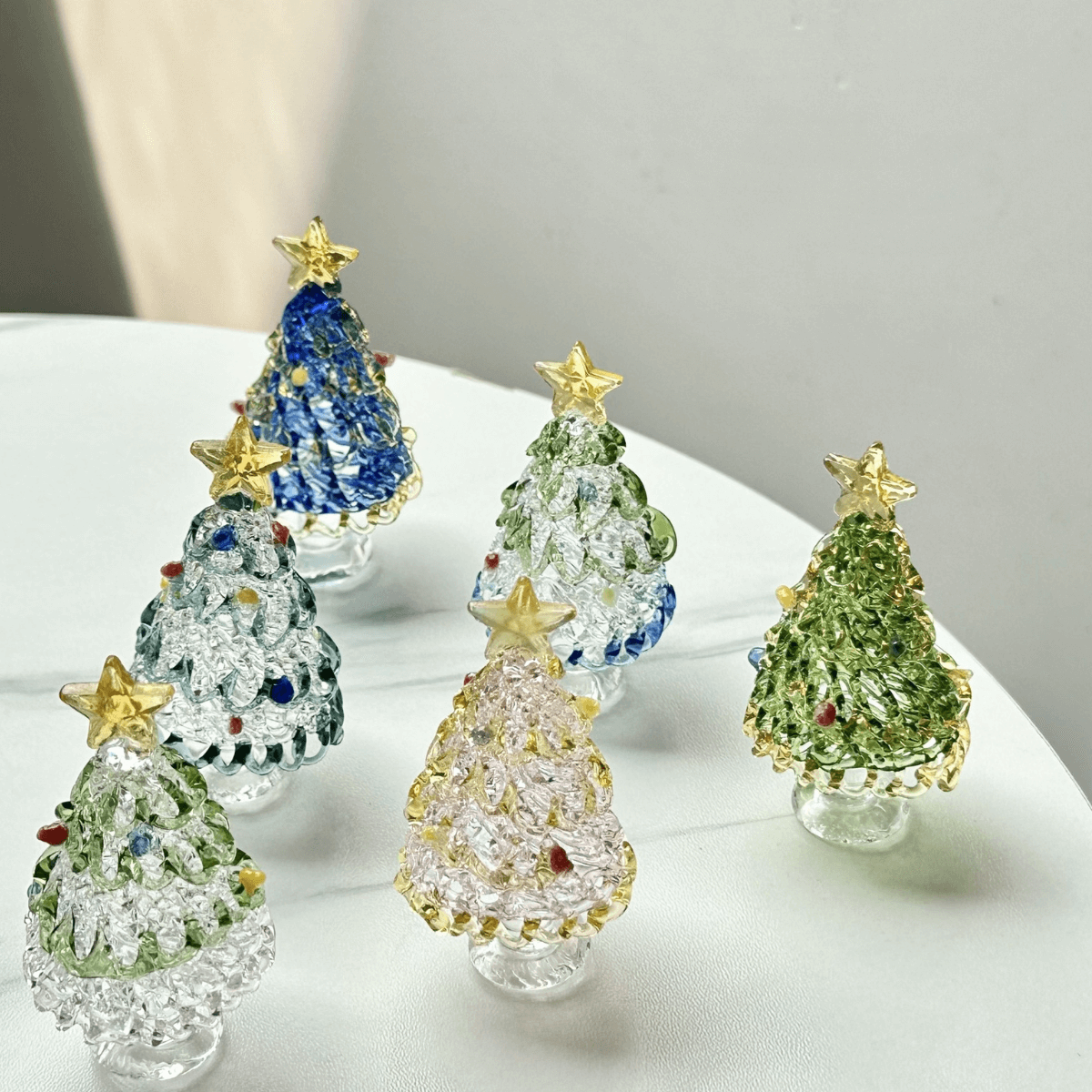 glass Christmas tree ornaments
