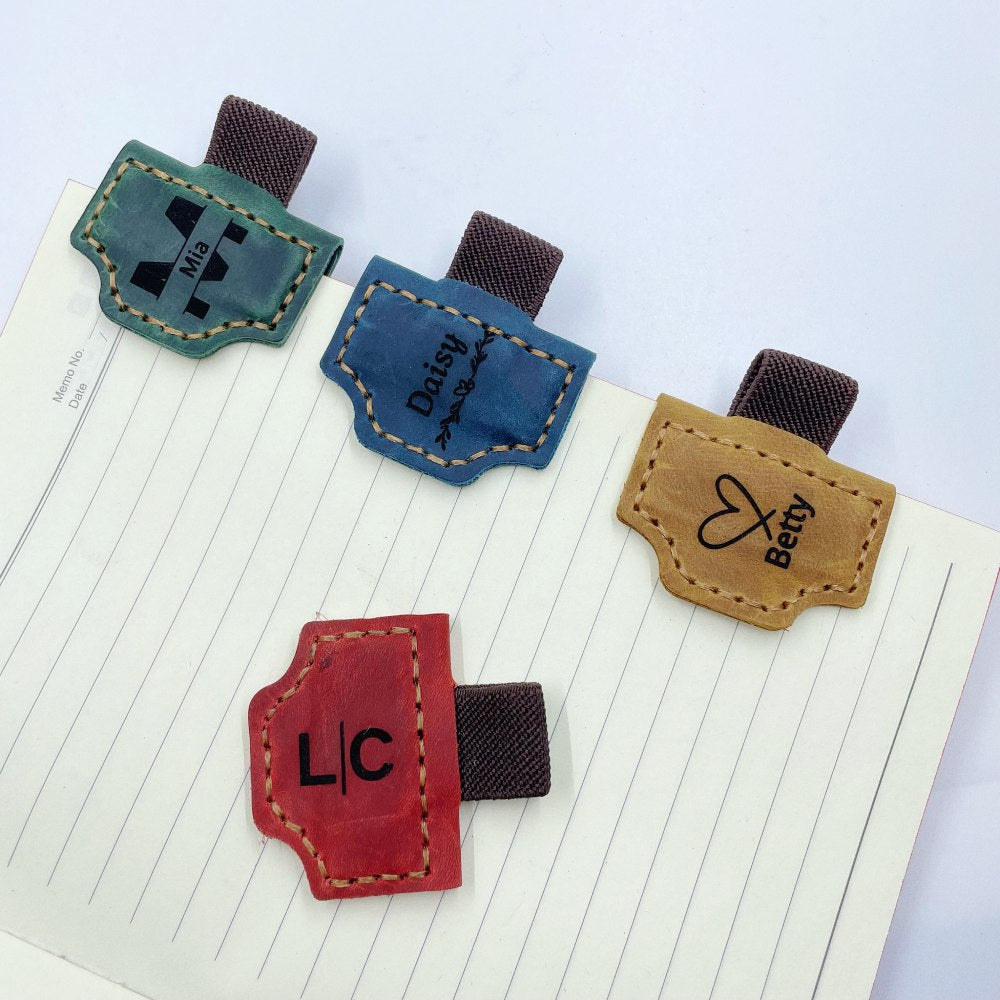 leather bookmark magnet