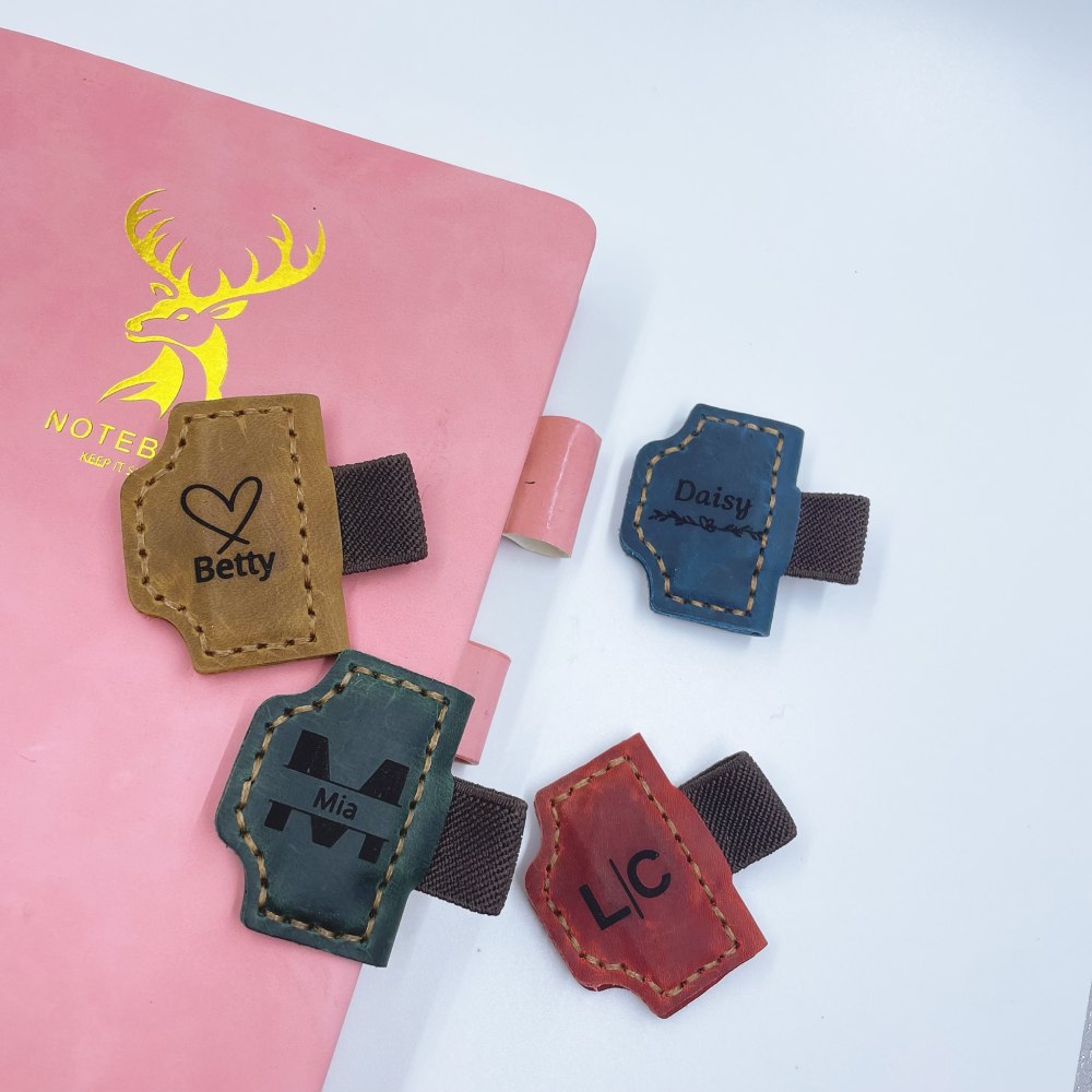 leather bookmarks magnetic