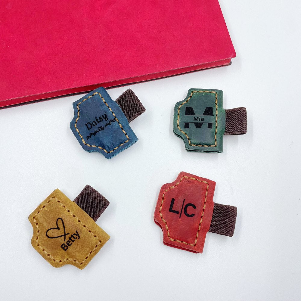 leather magnetic bookmark