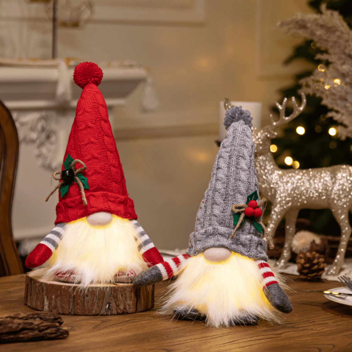 light up gnomes outdoor