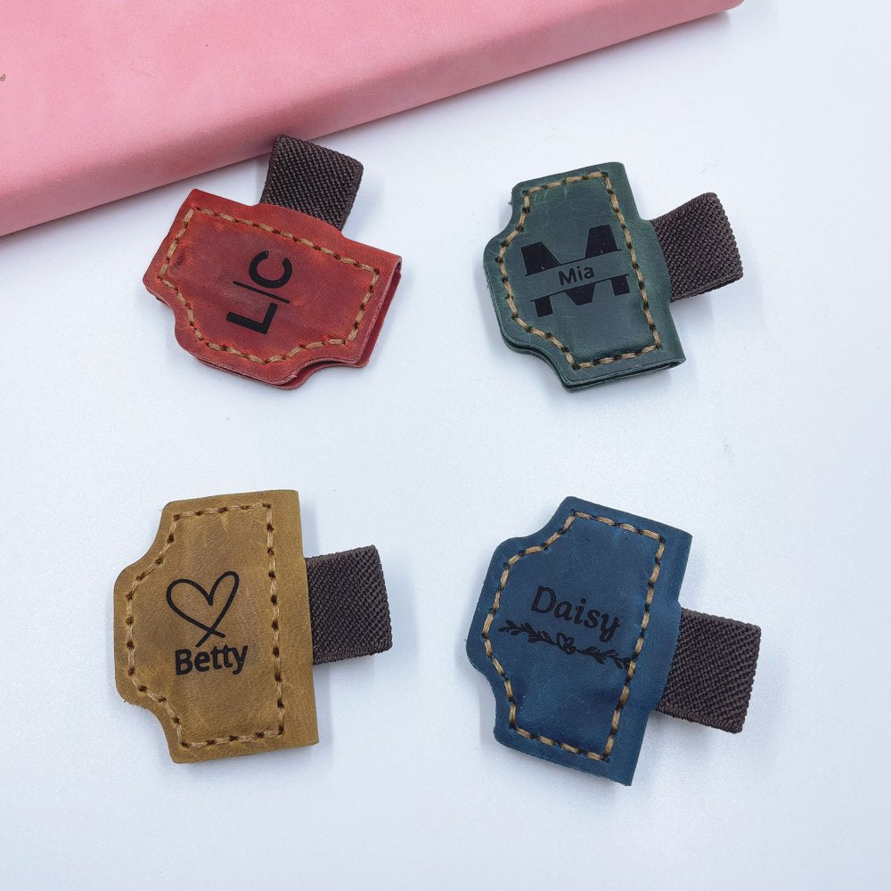 magnetic bookmark leather