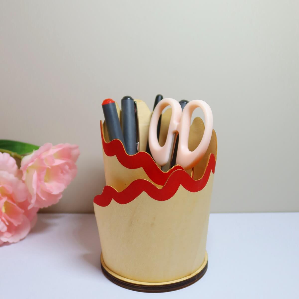 pencil sharpener pen holder