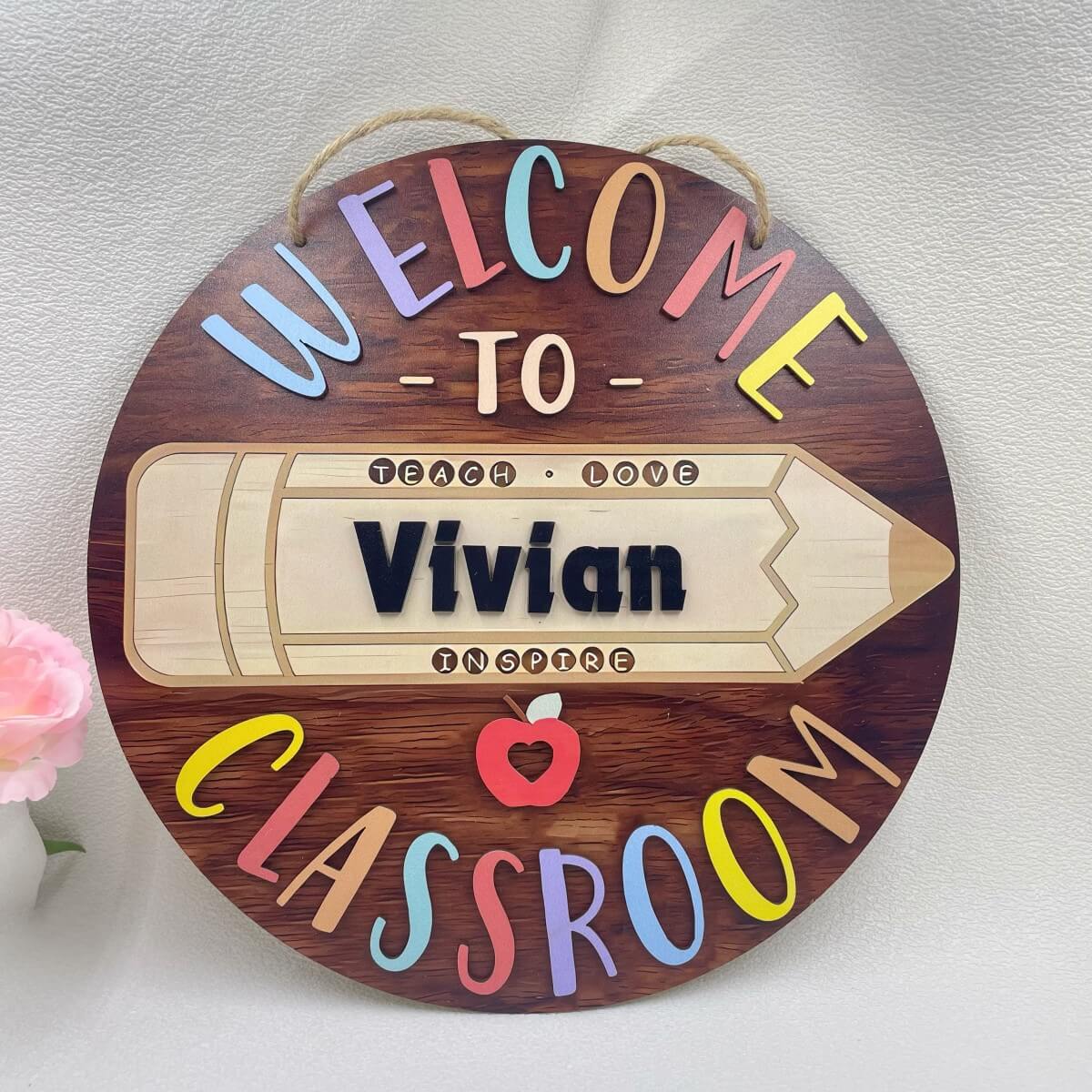 personalized teacher door signs