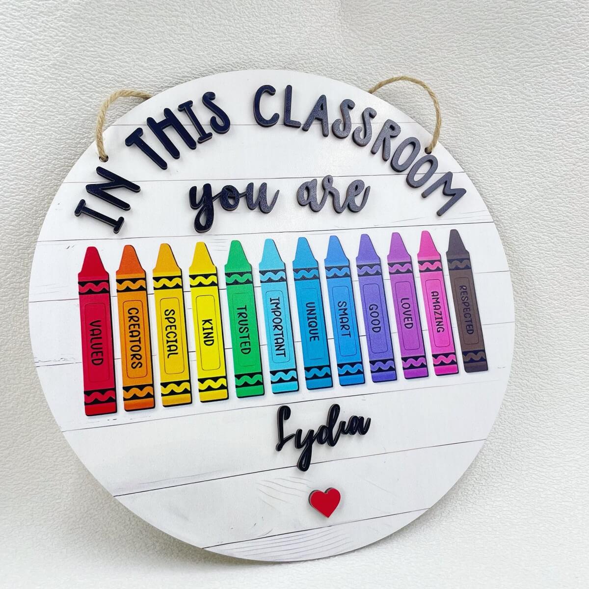 teacher name signs for door