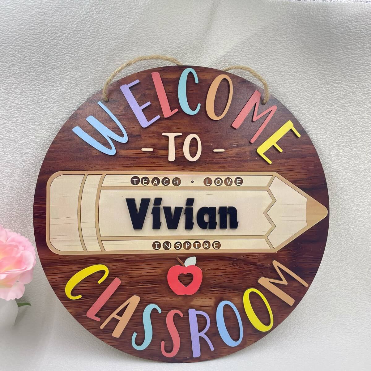 teacher sign for door