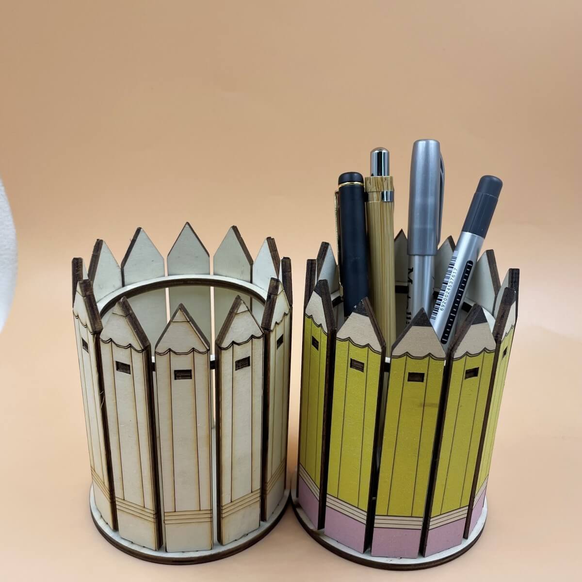 wooden desk organizer